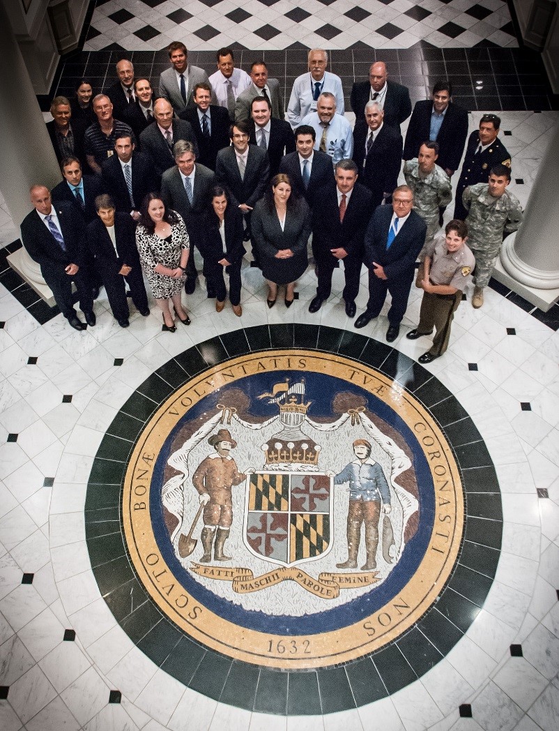 Group photo taken during Maryland's initial consultation meeting with FirstNet.